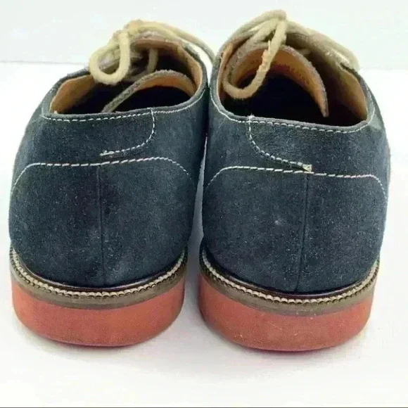 1901 mens flats size 11.5 navy blue gray suede